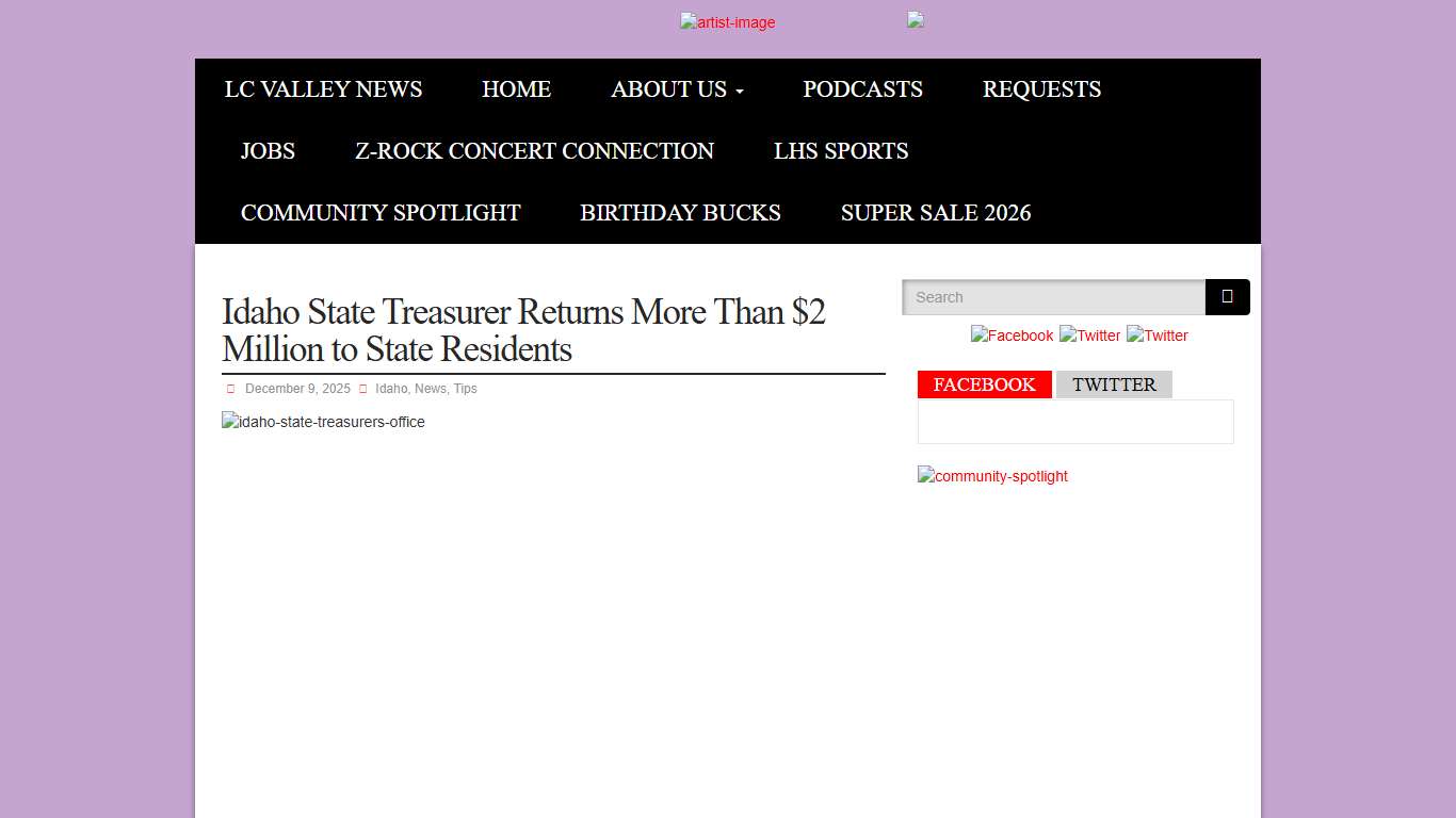 Idaho State Treasurer Returns More Than $2 Million to State Residents KOZE